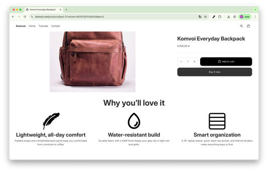 How to Add a Benefits Section in Shopify (No Coding needed)
